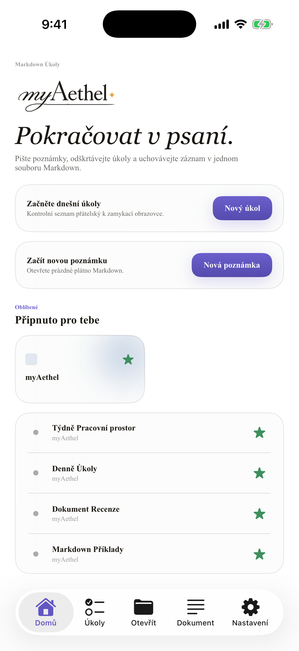 Čeština iPhone home