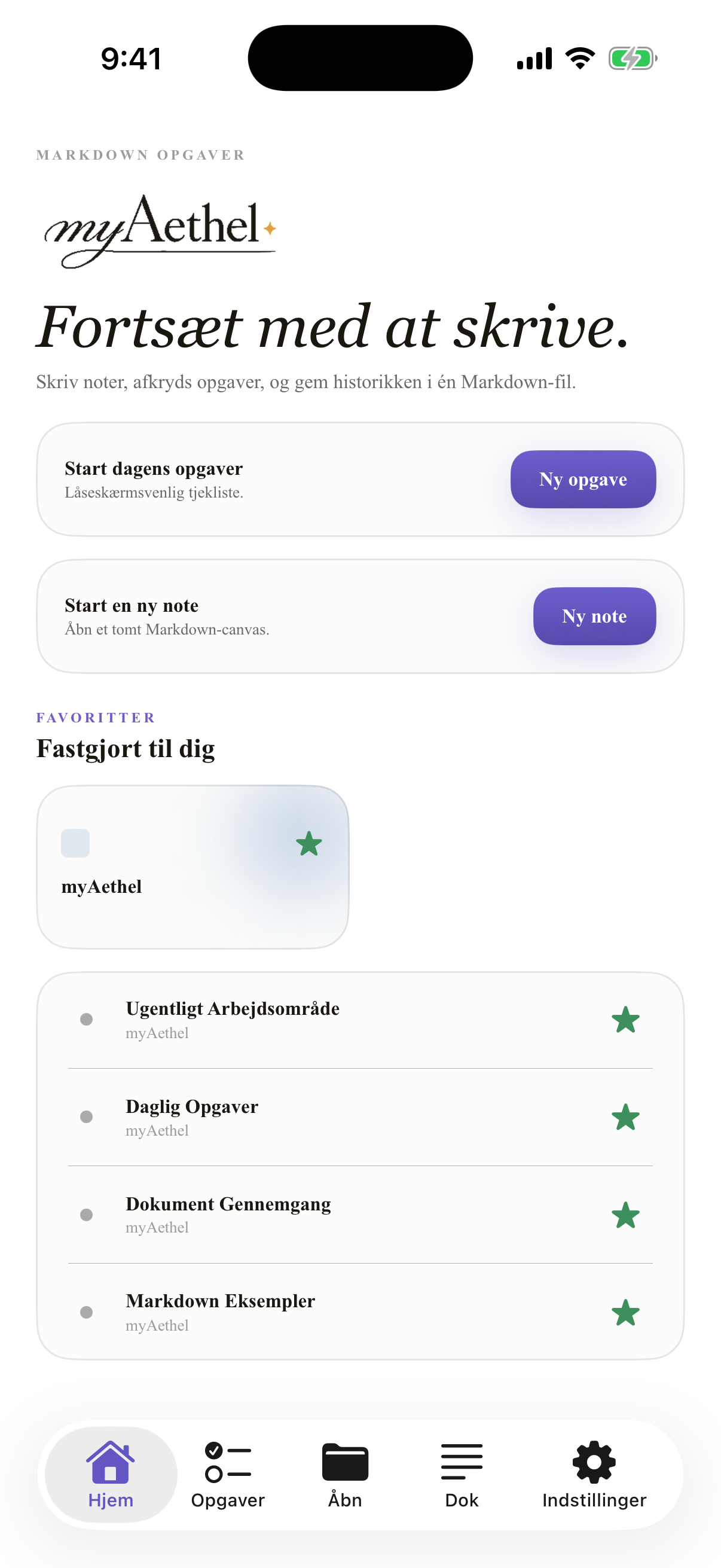 Dansk iPhone home