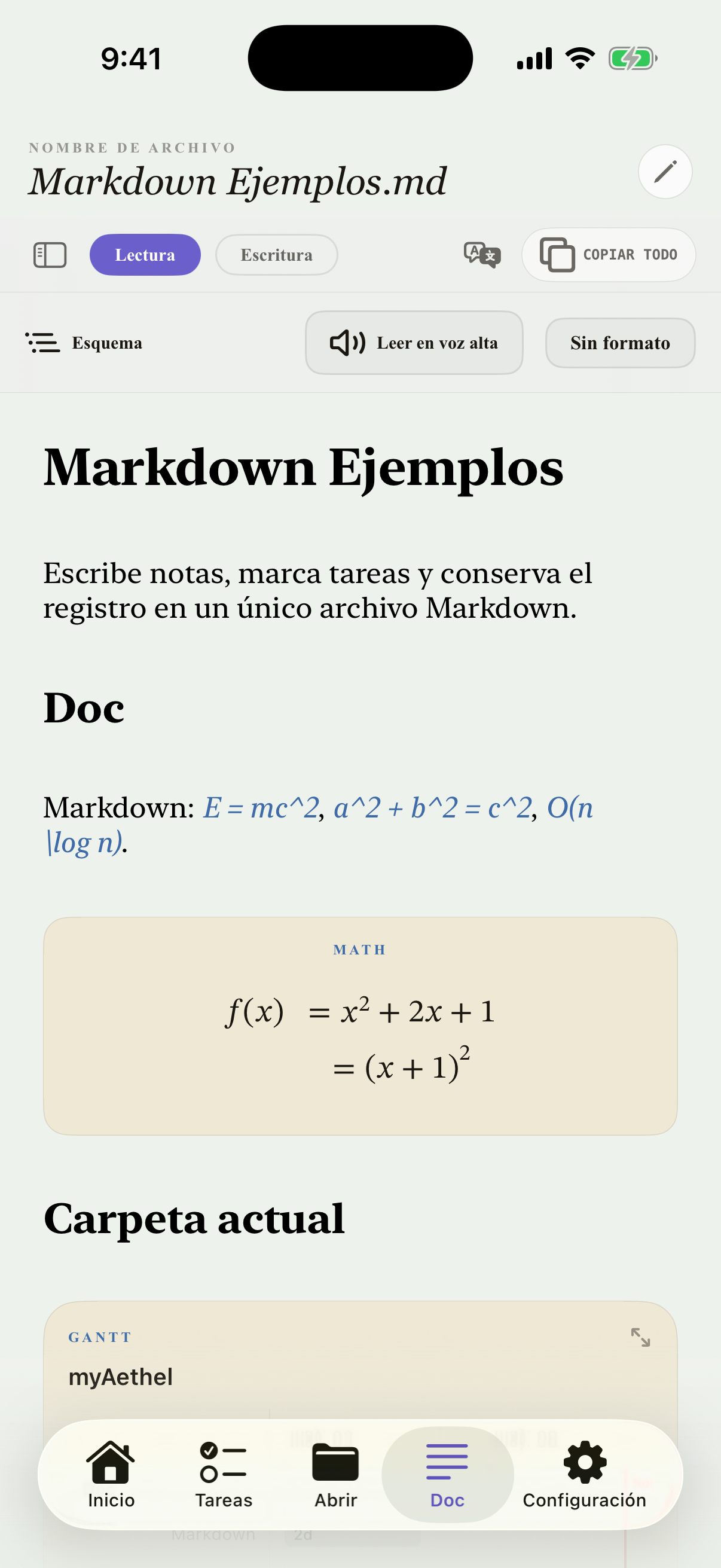 Español (Colombia) iPhone editor
