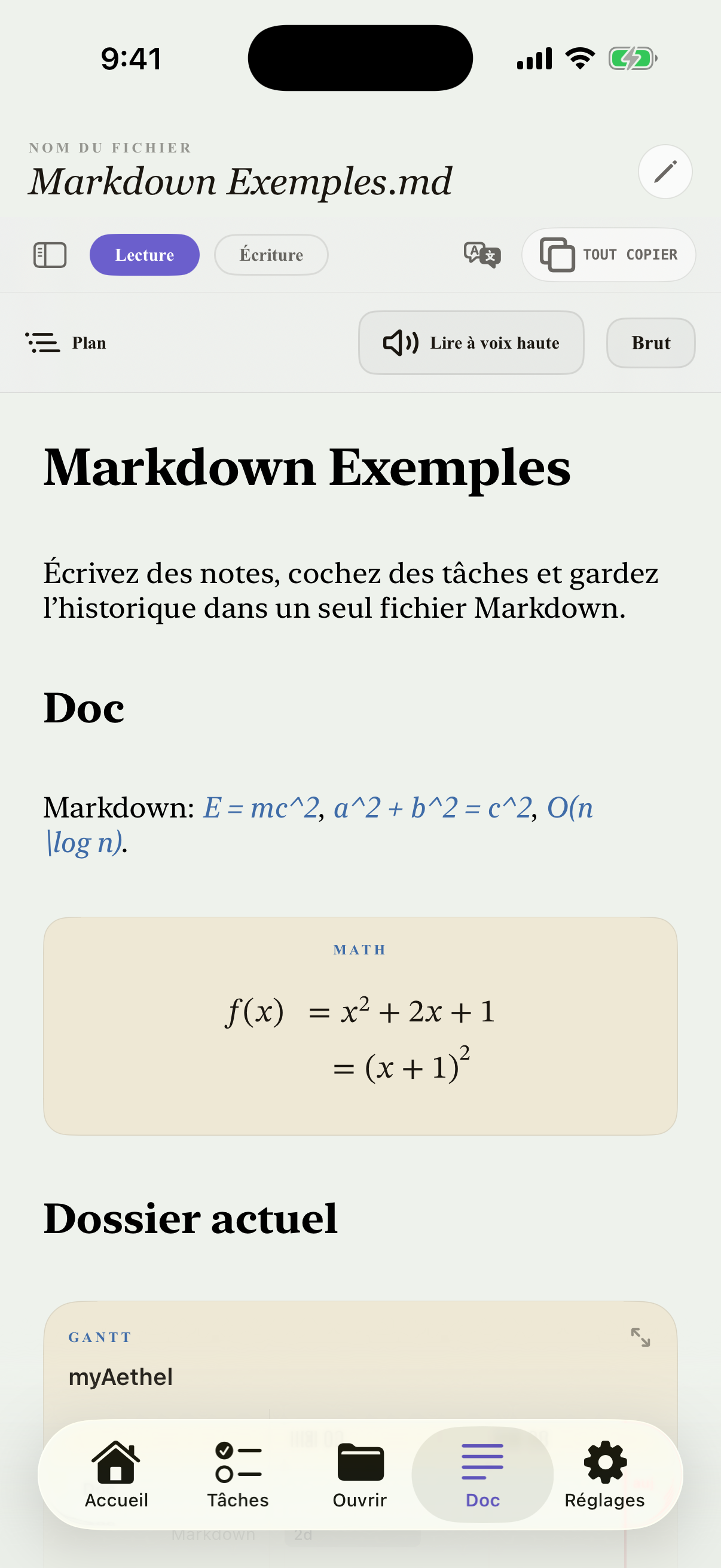 Français iPhone editor