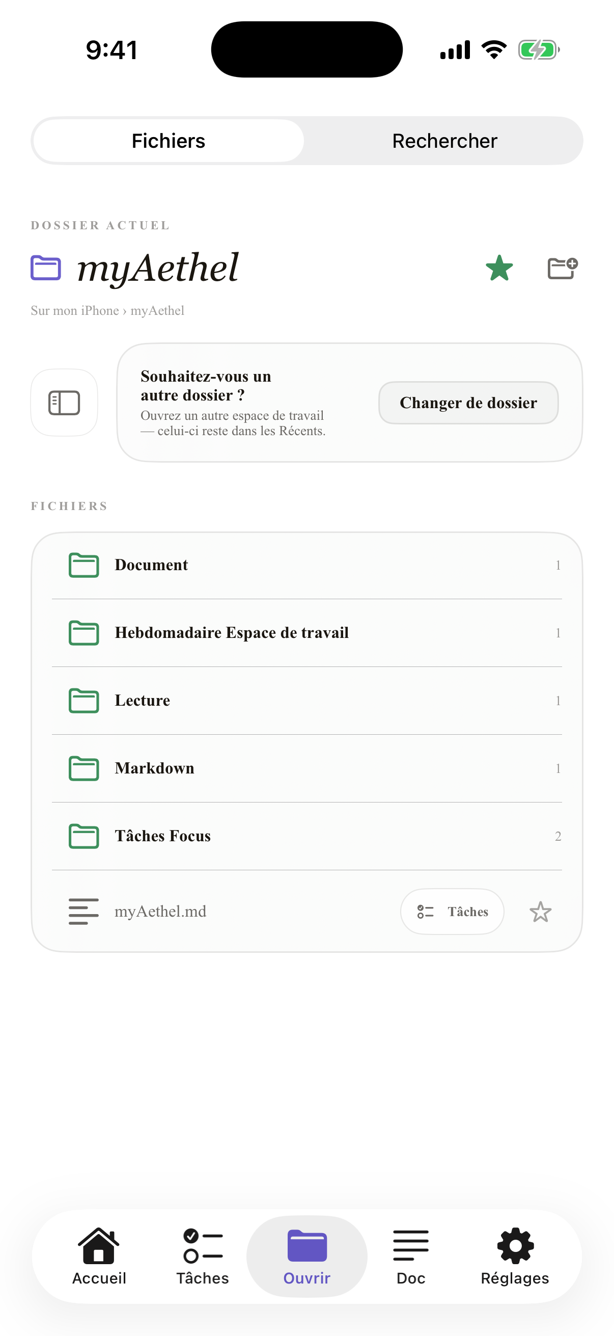 Français iPhone open