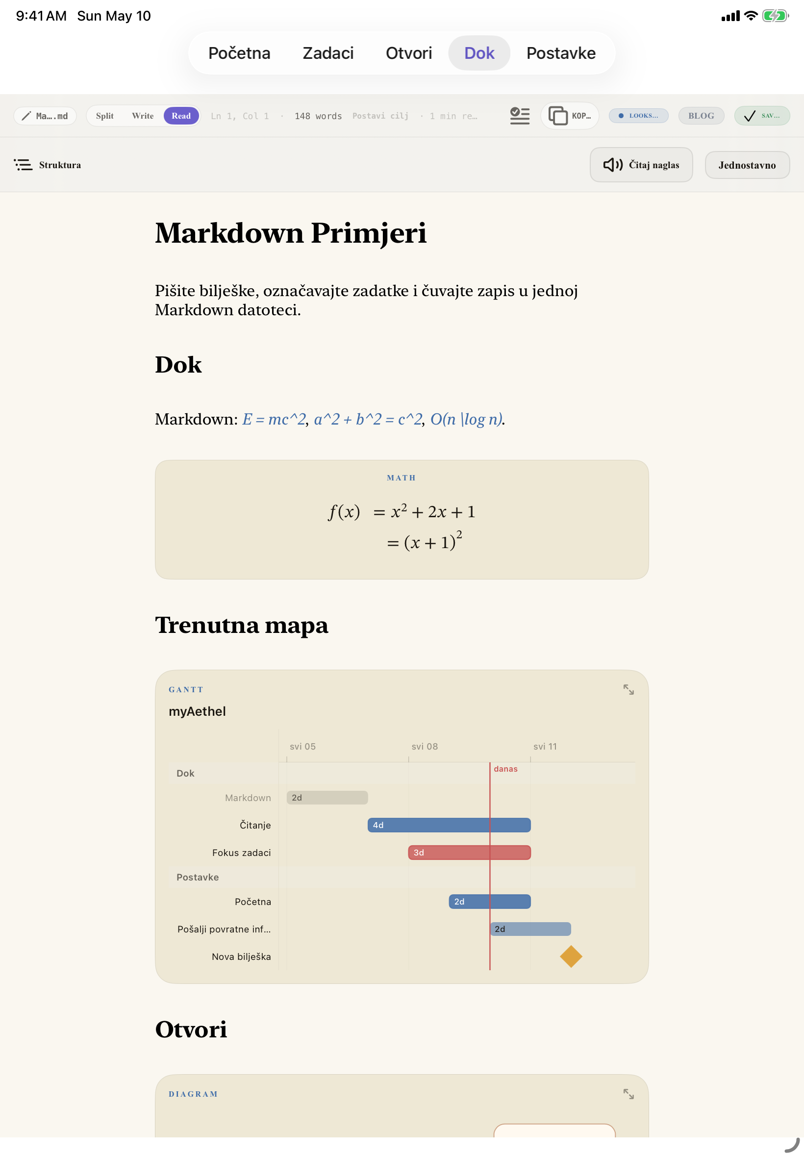 Hrvatski iPad editor