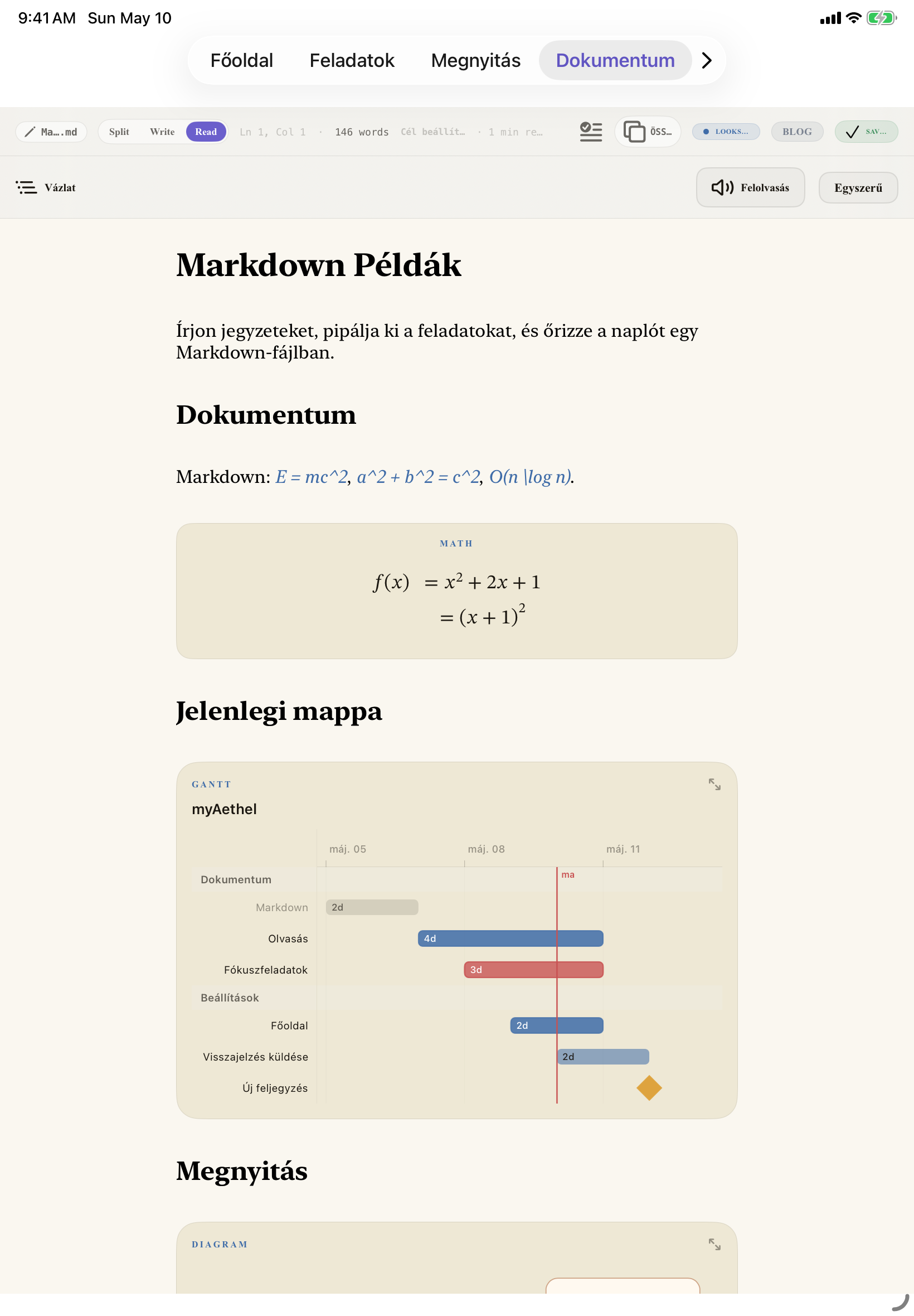 Magyar iPad editor