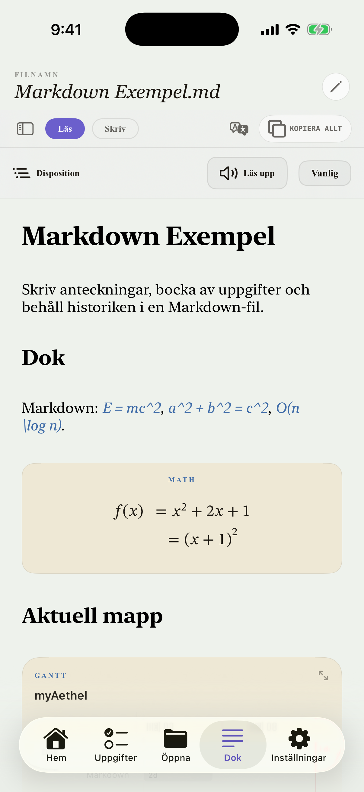 Svenska iPhone editor
