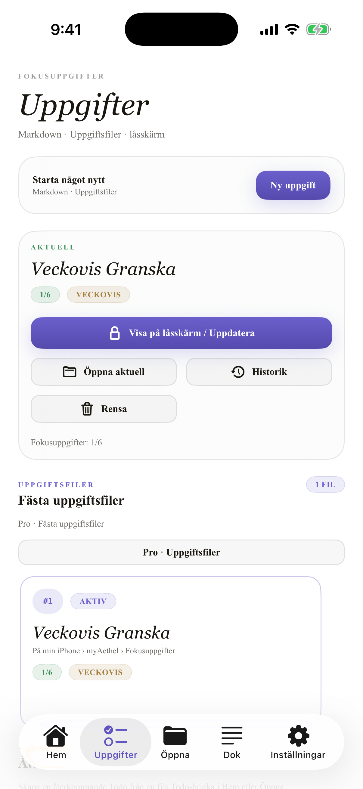 Svenska iPhone todo