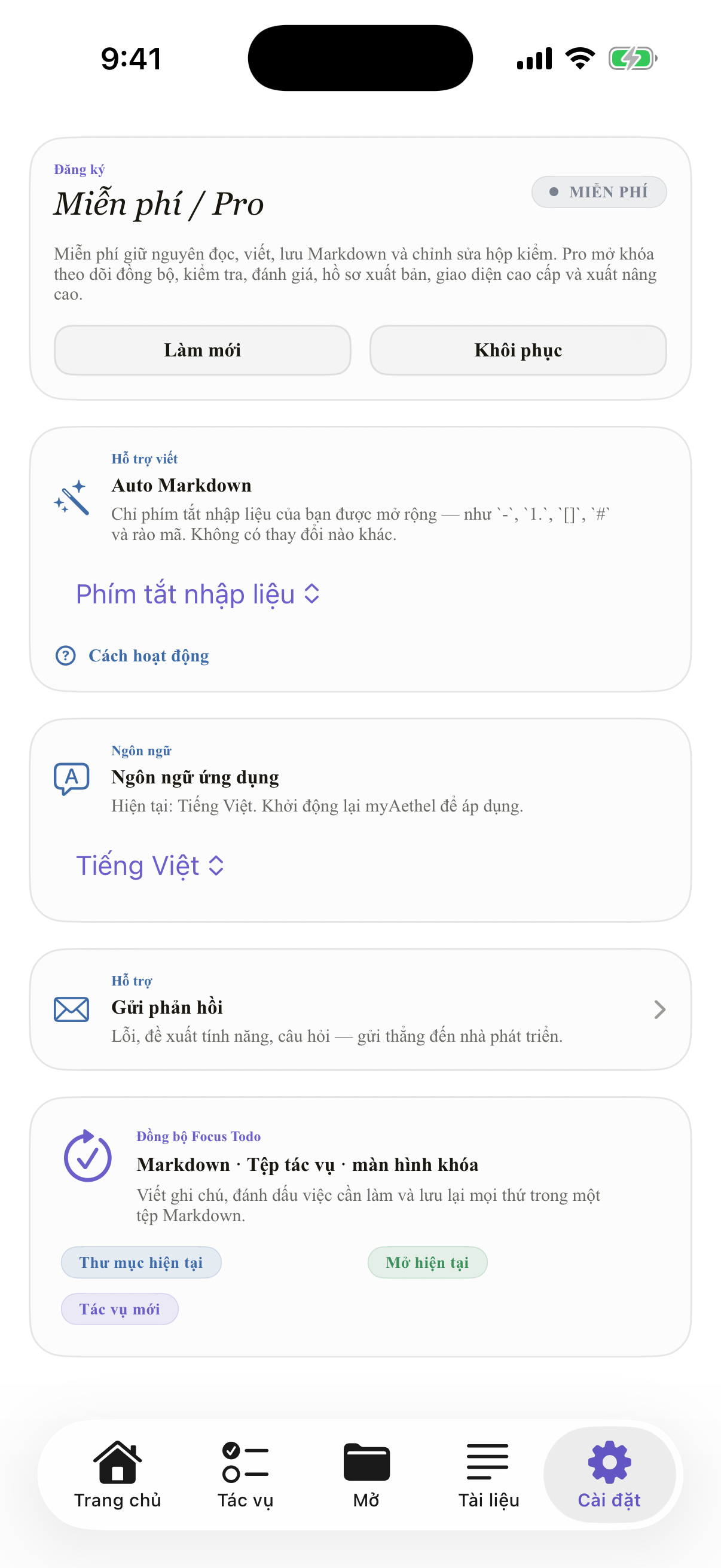 Tiếng Việt iPhone settings